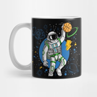 astronaut basketball space Mug